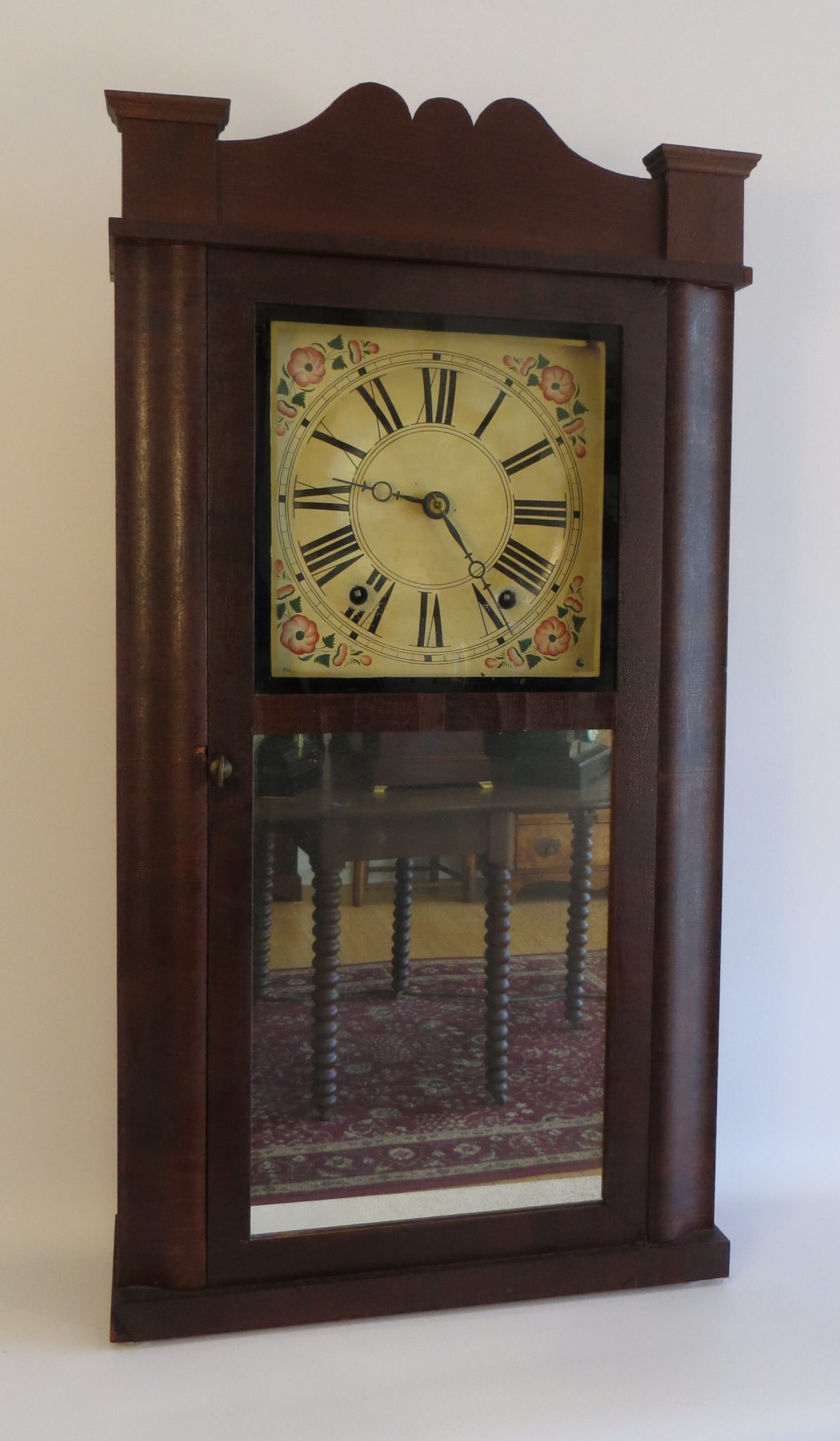 814 Jonathan Frost Wooden Works Hills Antique Clocks